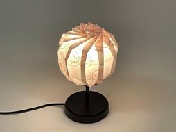 【イノベーティブクラフトワークス】折灯華 BONBORI maru -M- 京からかみ 10cm ポール付スタンドタイプ 261009_A-PE001