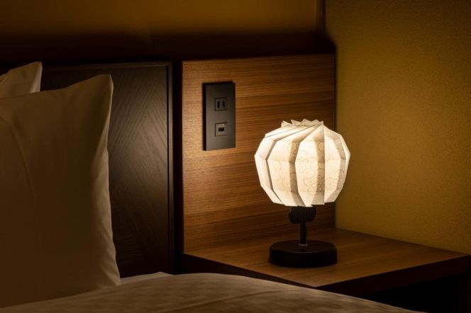 【イノベーティブクラフトワークス】折灯華 BONBORI maru -M- 京からかみ 10cm ポール付スタンドタイプ 261009_A-PE001