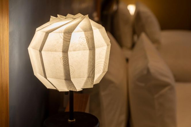 【イノベーティブクラフトワークス】折灯華 BONBORI maru -M- 京からかみ 10cm ポール付スタンドタイプ 261009_A-PE001