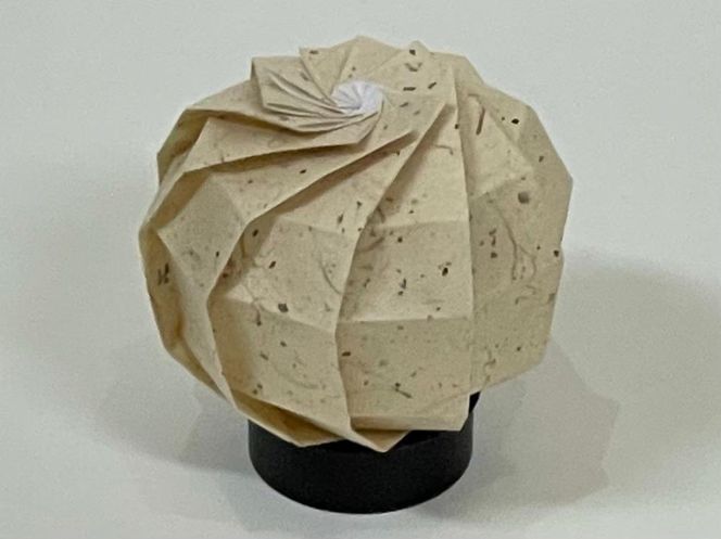 【イノベーティブクラフトワークス】折灯華 BONBORI maru -S- 黒谷和紙 261009_A-PE004