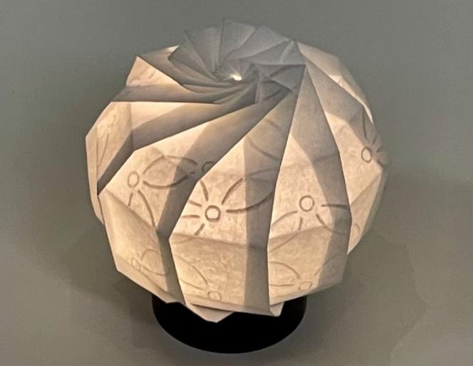 【イノベーティブクラフトワークス】折灯華 BONBORI maru -S- 京からかみ 261009_A-PE005