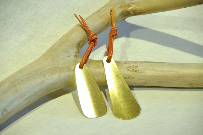 【Nitro】真鍮製 革ひも付き携帯靴べらS＆M 2点セット 261009_A-PG001