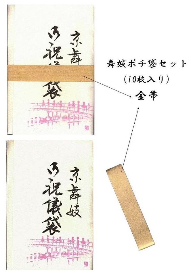 【福井朝日堂】京舞妓「ポチ袋」「花名刺」詰め合わせセット 261009_A-PL001