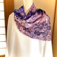 【マルナカ商事】京都スカーフ 「祗園しだれ桜  ～円山公園～」 1枚 261009_A-QC002