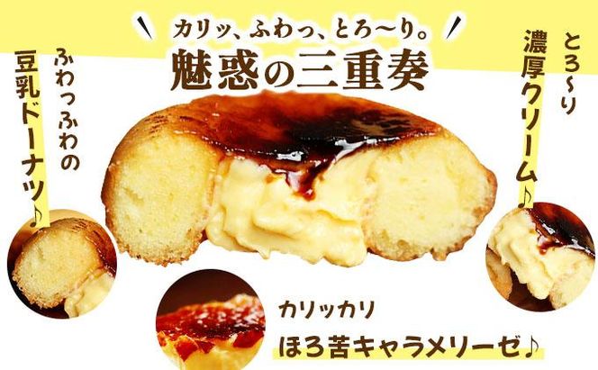 【Brulee kyoto】TVで紹介! クレームブリュレドーナツ 4個｜京都 人気店 贅沢スイーツ ご褒美スイーツ［ 京都 スイーツ 人気店 カスタード入りドーナツ 濃厚 おいしい グルメ 人気 おすすめ お取り寄せ 通販 送料無料 ふるさと納税 ］ 261009_A-QQ004