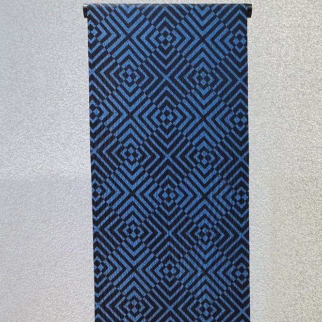 【玄才工房】小紋着尺（小紋・羽織・コート）（青） 261009_A-RC001VC03