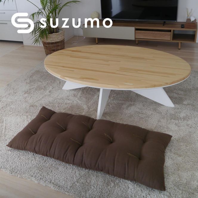 【鈴茂】京都の布団職人が作った二重ガーゼの長座布団（1枚）茶色 261009_A-RD002VC02