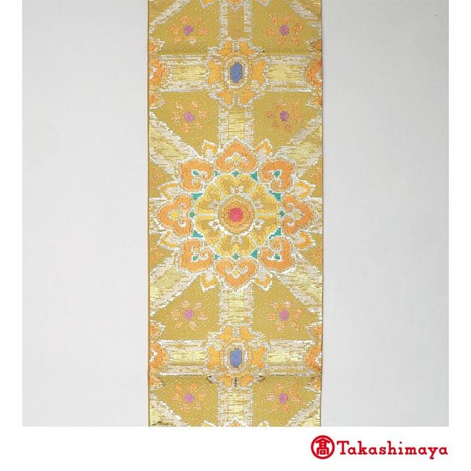 【龍村美術織物】龍村錦帯 袋帯 小蜀紅文錦 金糸経【高島屋選定品】 261009_A-RG043