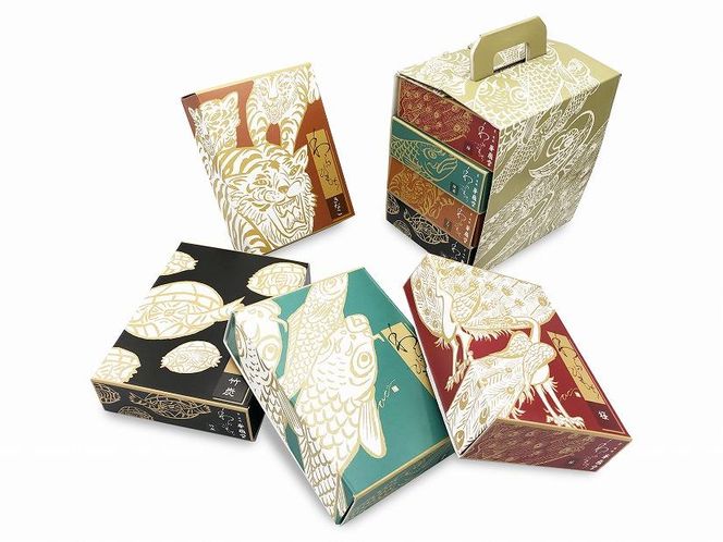 【京都嵐山】峯嵐堂 平安四神(わらびもち詰合わせ)≪京阪百貨店厳選≫［ 京都 スイーツ 抹茶 きなこ わらび餅 おいしい 人気 おすすめ お取り寄せ お菓子 和菓子 ］ 261009_A-RK021