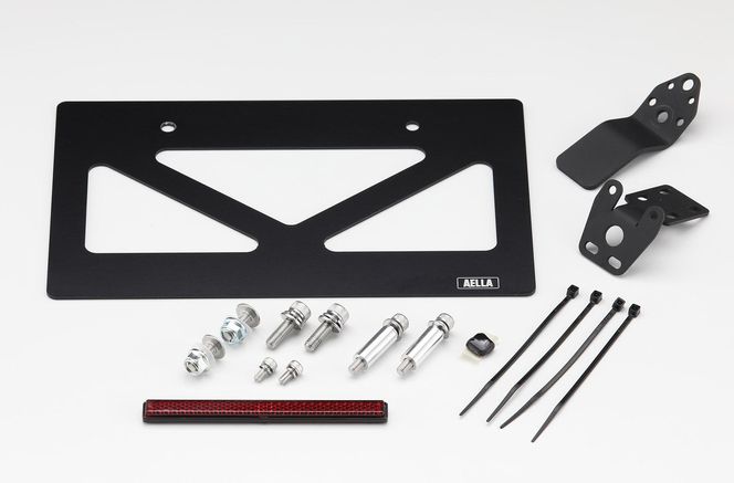 【AELLA】DUCATI パニガーレ/ストリートファイター｜アルミ削出しショートナンバープレートホルダー(Panigale V4/V2/StreetFighter V4/V2) AE-74021［ 京都 バイク カスタム パーツ 人気 おすすめ ツーリング ライダー バイカー メーカー ギア ドゥカティ お取り寄せ 通販 ふるさと納税 ］ 261009_A-US032