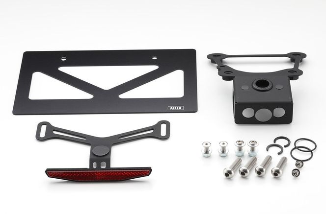 【AELLA】Kawasaki Z900RS｜ショートナンバープレートホルダー  AE-74025 ［ 京都 バイク カスタム パーツ 人気 おすすめ ツーリング ライダー バイカー メーカー ギア カワサキ お取り寄せ 通販 ふるさと納税 ］ 261009_A-US041