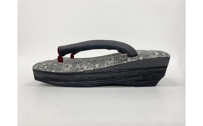 【京都丸紅】V&A草履（Lサイズ/ブラック） 261009_A-UU003VC06