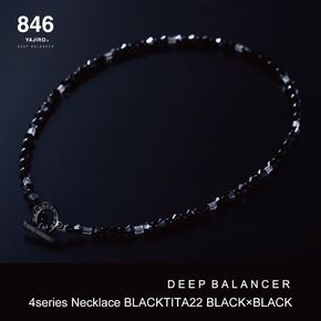 ネックレス 846 4シリーズ スポーツネックレス〕4シリーズ ネックレス BLACKTITA22