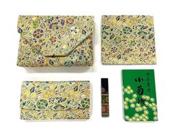 【龍村美術織物】早雲寺（金）茶道具5点セット（古帛紗など） 261009_B-AP30