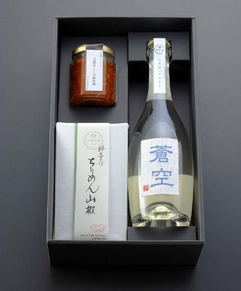 【下鴨茶寮】「のまえ」 酒肴ギフト(蒼空500ml) ［ 京都 料亭 京料理 人気 おすすめ 老舗 グルメ ミシュラン ギフト プレゼント 贈答用 お取り寄せ ］ 261009_B-BS58