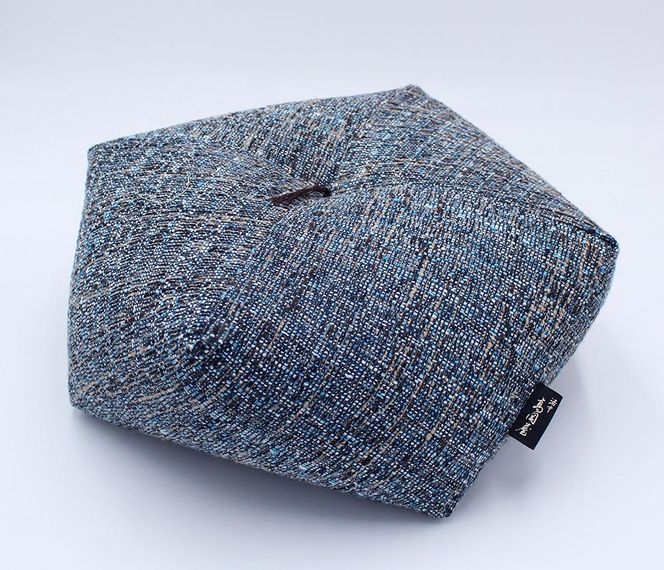 【 洛中高岡屋 】落ち着いた色目と素材感 ブレンデル おじゃみ座ぶとん（ブルー） 261009_B-BZ36