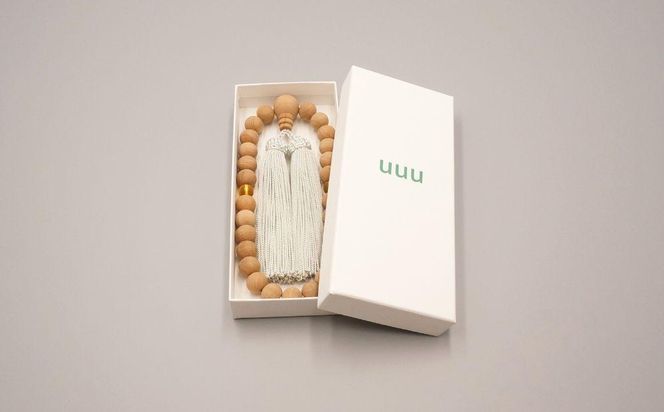 【神戸珠数店】〈京念珠〉 桜 黄水晶入り ジェンダーレス数珠 男女兼用 261009_B-JN36