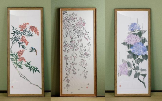 【シカタ】選べる！京友禅着物絵師がデザインした日本手拭い2枚セット 261009_B-NH09