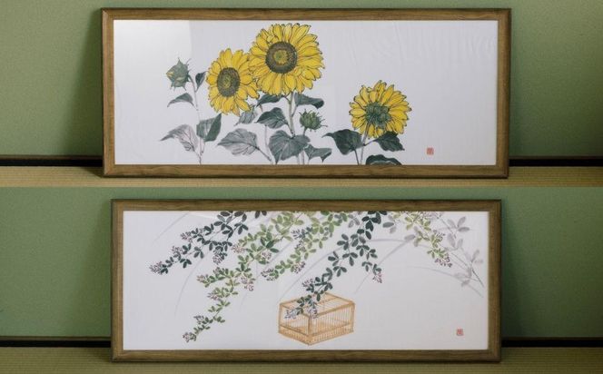 【シカタ】選べる！京友禅着物絵師がデザインした日本手拭い2枚セット 261009_B-NH09