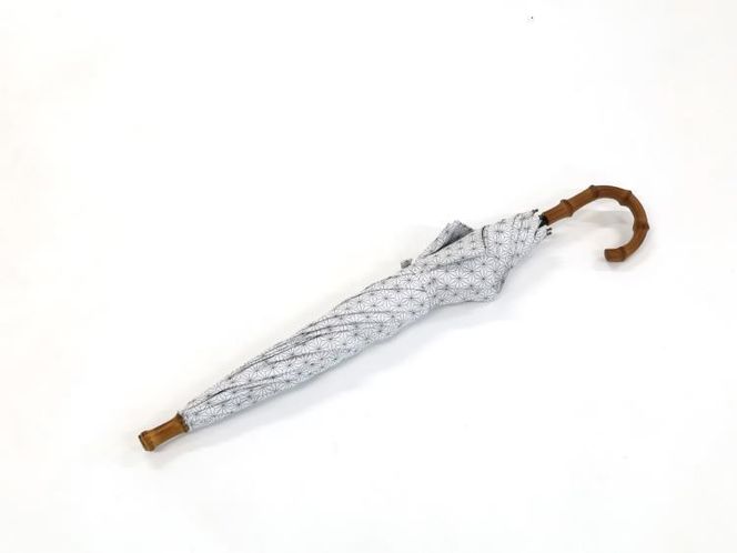 【シノワズリーモダン京都】女優日傘プレミアム 西陣織かわず張りショート長日傘（麻の葉） 261009_B-RY07