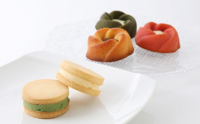 【パティスリー洛甘舎】洛甘バターサンド5個　/　洛甘フィナンシェ5個［ 京都 スイーツ クッキー サンド 詰め合わせ セット おいしい 人気 おすすめ お取り寄せ お菓子 洋菓子 ］ 261009_B-SZ02