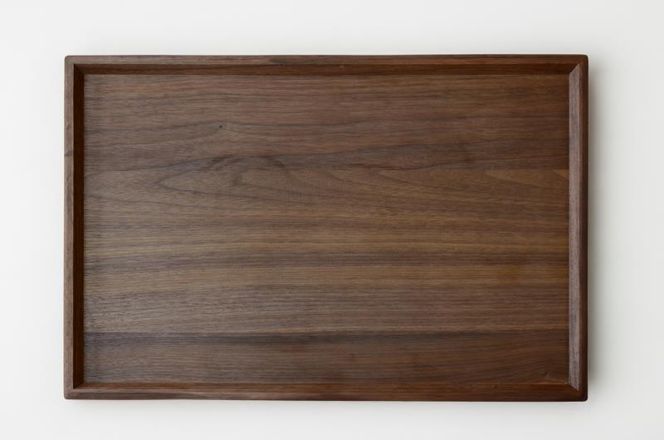 【FILE FURNITURE WORKS】木製トレー(W45×D30)/ウォールナット/L［ 京都 家具 インテリア おしゃれ 高級 人気 おすすめ 東京 田園調布 ショールーム オーダーメイド お取り寄せ 通販 ふるさと納税 ］ 261009_B-UK26