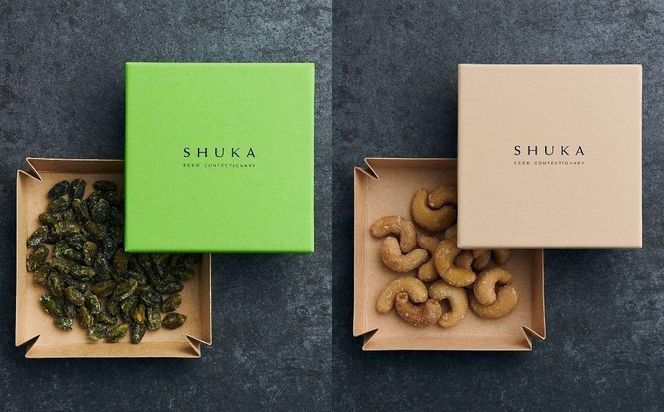 【SHUKA/種菓】種菓7箱セット(丹波栗入)［ 京都 種を愉しむ スイーツ 人気 おすすめ お菓子 菓子 丹波 栗 ナッツ 定番 お取り寄せ 通販 送料無料 ふるさと納税 ］ 261009_B-UL06