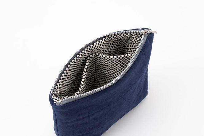 【kiten.kyoto】HANTEN.  Pouch 弁柄（BENGARA） 261009_B-VC05VC03