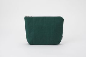 【kiten.kyoto】HANTEN.  Pouch 深緑（FUKAMIDORI） 261009_B-VC05VC04