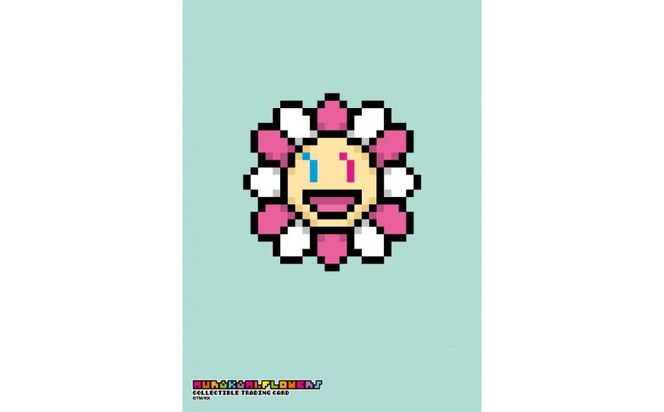 Murakami.Flowersトレカスリーブ 「笑顔の女の子」ドットフラワーver. [ 京都 アーティスト 村上隆 カイカイキキ トレーディングカード バトル ゲーム カード スリーブ ふるさと納税 ] 261009_KA017