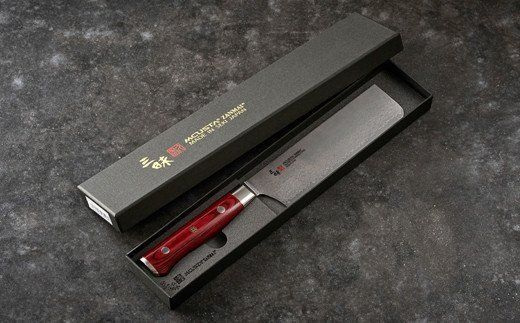 H77-14 三昧 クラシック プロ ダマスカス 紅蓮 菜切包丁 165mm