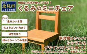 くるみのミニチェア ( いす イス 椅子 こども 子供 幼児 無垢 インテイリア 花台 頑丈 )【128-0001】