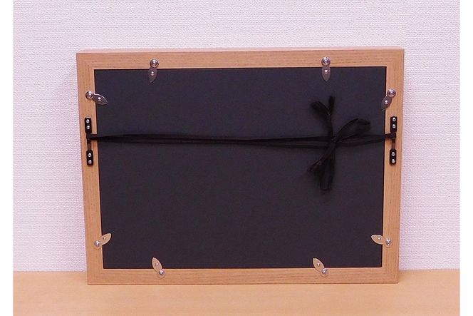 見開き御朱印帳額 見開き2面 ナチュラル木目 UVカットアクリル板仕様 [No.439]