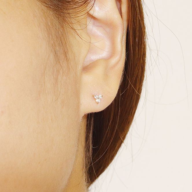 to_ka　K10　4℃　フラワー　ピアス to_ka K10 4℃ フラワー ピアス 数量限定】K10 フラワーモチーフ