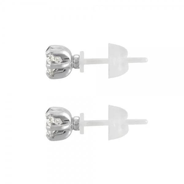 【京セラ】クレサンベール〈天然ダイヤモンド〉セラミックピアス【合計0.6ct/スタッド/PT900/セラミック/WEPD1113】 261009_B-EU32