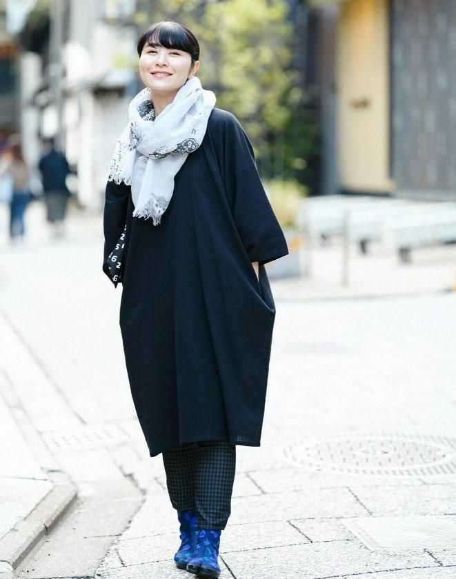 【SOU・SOU】綿麻 環(かん)くびまき/ふくろう 261009_A-RV009