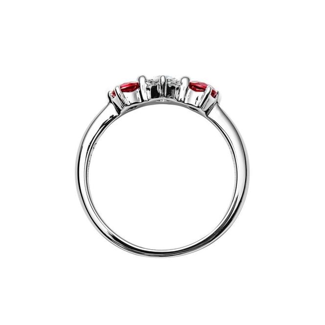 【高島屋選定品】＜京セラ＞クレサンベール＜ルビー／天然ダイヤモンド ＞PTリング PT900 リング カジュアル 7月誕生石 ［ 京都 宝石 ジュエリー 人気 おすすめ 高級  特別 おしゃれ ファッション ブランド ダイヤ ルビー］ 261009_A-XG002