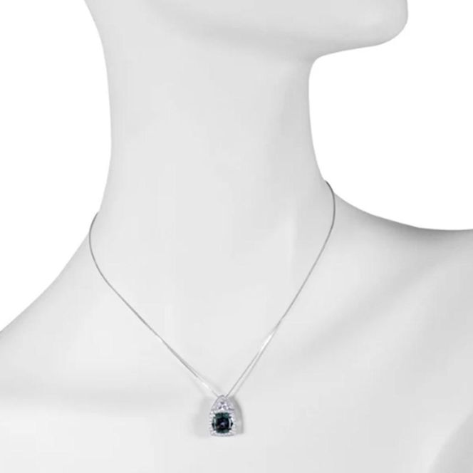 【高島屋選定品】＜京セラ＞クレサンベール＜アレキサンドライト／ダイヤモンド／プラチナ＞PT900 PT850 ペンダント クッションカット 6月誕生石 ［ 京都 宝石 ジュエリー 人気 おすすめ 高級  特別 おしゃれ ファッション ブランド ダイヤ アレキサンドライト］ 261009_A-XG007