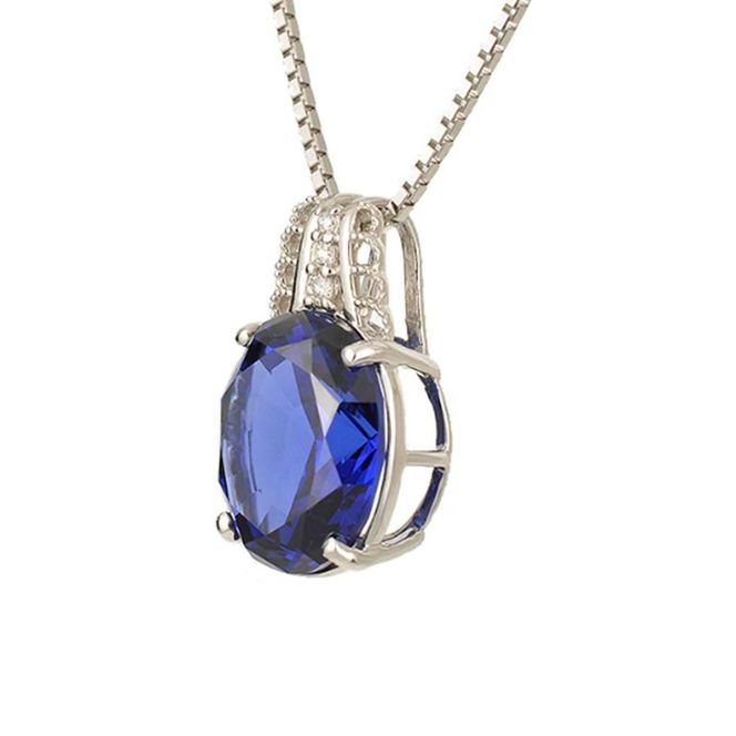 【高島屋選定品】＜京セラ＞クレサンベール＜ブルーサファイア／ダイヤモンド＞PT900 PT850 PTペンダント 9月誕生石 ［ 京都 宝石 ジュエリー 人気 おすすめ 高級  特別 おしゃれ ファッション ブランド ダイヤ サファイア ］ 261009_A-XG009