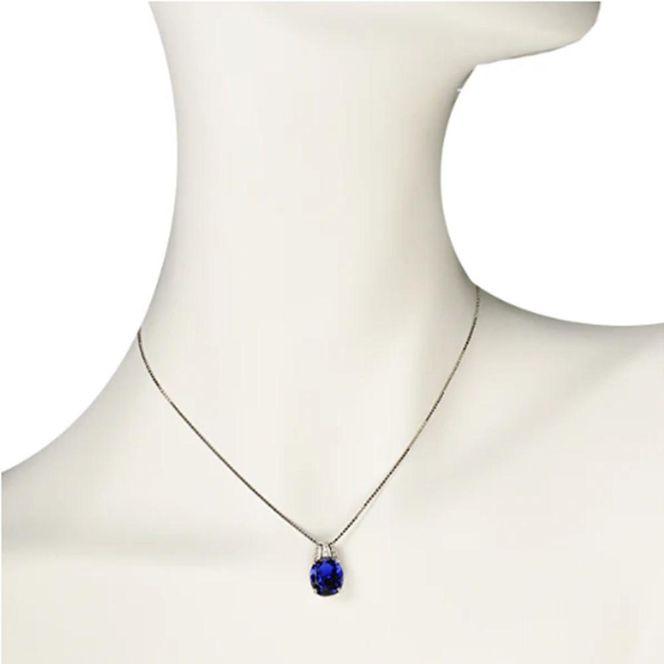 【高島屋選定品】＜京セラ＞クレサンベール＜ブルーサファイア／ダイヤモンド＞PT900 PT850 PTペンダント 9月誕生石 ［ 京都 宝石 ジュエリー 人気 おすすめ 高級  特別 おしゃれ ファッション ブランド ダイヤ サファイア ］ 261009_A-XG009