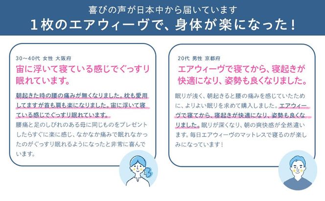 エアウィーヴ スマートプレミアム　セミダブル 232238_T224-PR