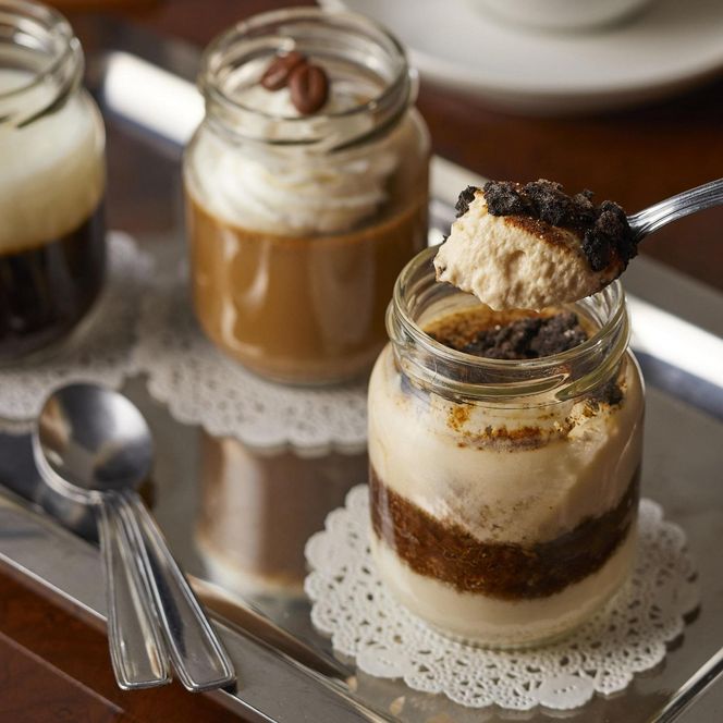 【阪急阪神百貨店】丸福珈琲店監修 3種の瓶スイーツセット 6個入り ［ 京都 ケーキリンク スイーツ コーヒー ティラミス ゼリー プリン 珈琲ティラミス 珈琲プリン 珈琲ゼリー 詰め合わせ 食べ比べ 人気 おすすめ お菓子 ギフト プレゼント お土産 お取り寄せ 通販 送料無料 ふるさと納税 ］ 261009_A-TP004