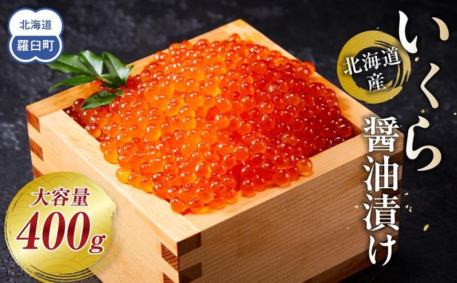 【5月発送】北海道産 いくら（鮭卵）醤油漬け 大容量400g(200g×2パック) 国産 小分けパック イクラ 海鮮丼 ギフト 贈り物 魚介類 魚介 海産物 鮭 シャケ しゃけ 生産者 支援 応援 016942_AP008VC08