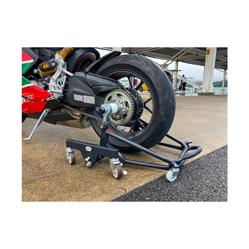 ガレージREVO Ducati極太貫通ショートタイプ[184M03]Ducati 極太 貫通 ショートタイプ バイクスタンド 選べる カラー 移動式バイクスタンド バイク スタンド ガレージ 収納