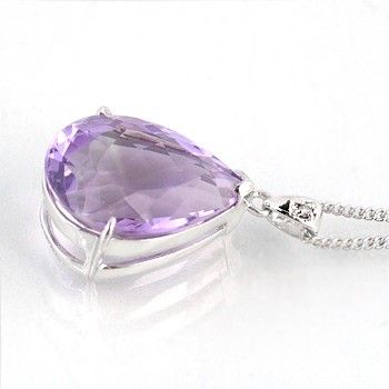 ローズアメジスト ペンダント 10ct Ag900(Pt100)（26323）BR-7