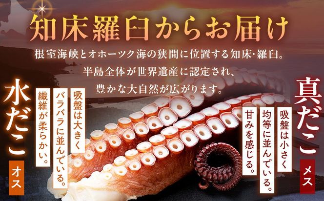 知床羅臼産冷凍煮だこ(2本)2.5kg 生産者 支援 応援 016942_AC002