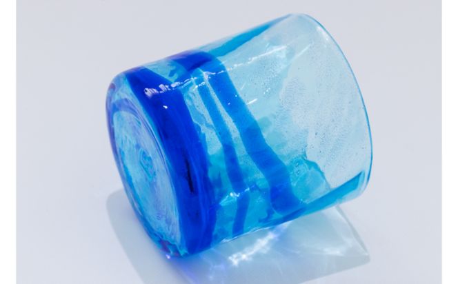 【RYUKYU GLASS WORKS 海風】seaモールロックグラス（2色セット）
