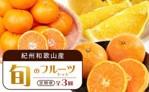 【1・4・7月 全3回】紀州和歌山産旬のフルーツセット（みかん・なつみ・バレンシア）【UT82】 303446_XF91145