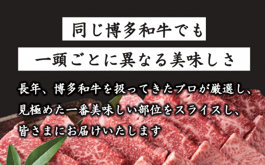 【和牛の旨味を堪能！】博多和牛 焼肉用 500g《築上町》【株式会社MEAT PLUS】 [ABBP012]