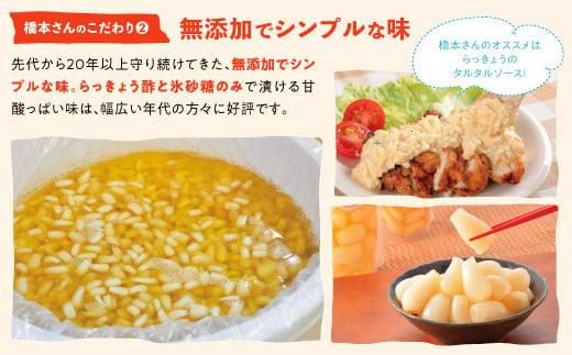 橋本さんちの砂丘らっきょう甘酢漬け 500g 312011_BL003